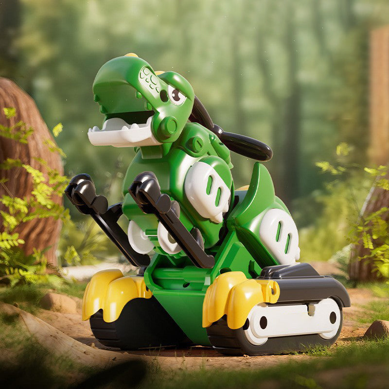 2-in-1 Transforming Dinosaur Car Toy