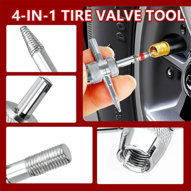 Quick Change Car Tire Valve Tool Kit