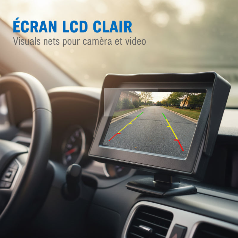 📢📢50% OFF! 🚗✨ 4.3" HD Car Display – Dual Video Input, Auto Reverse Switch & Wide 9V–35V Compatibility 💻