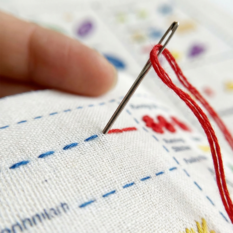 DIY Embroidery Stitch Practice Book Kit