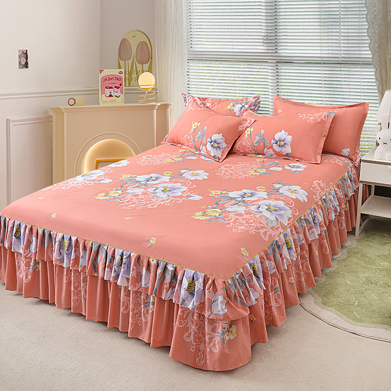 ⏳Limited-time 49% off⏰3-Piece Ruffled Bed Skirt Set🛏️