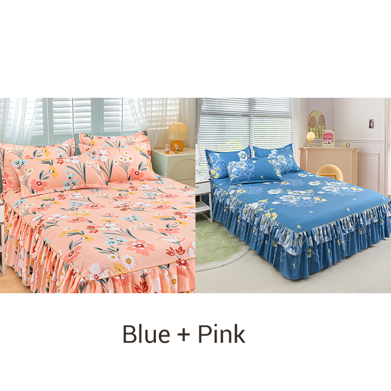 ⏳Limited-time 49% off⏰3-Piece Ruffled Bed Skirt Set🛏️