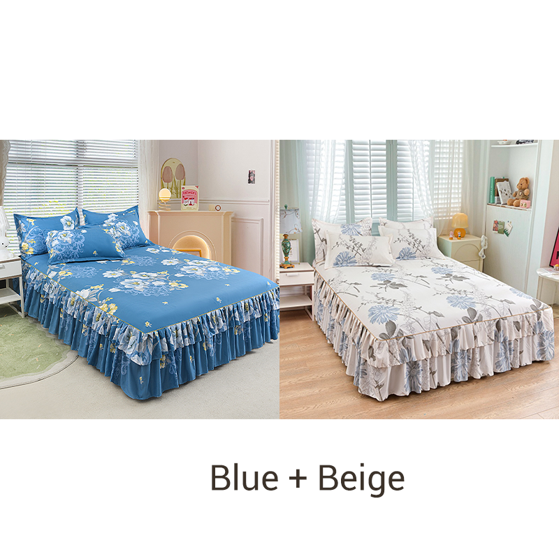 ⏳Limited-time 49% off⏰3-Piece Ruffled Bed Skirt Set🛏️
