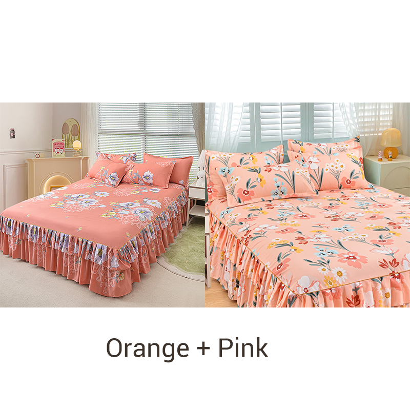 ⏳Limited-time 49% off⏰3-Piece Ruffled Bed Skirt Set🛏️