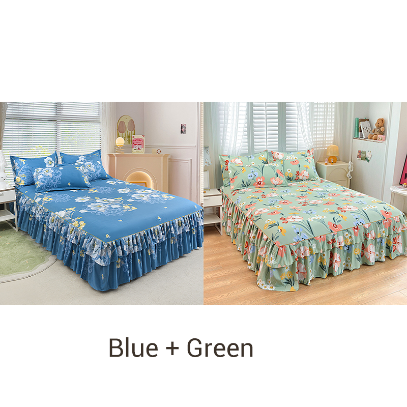 ⏳Limited-time 49% off⏰3-Piece Ruffled Bed Skirt Set🛏️