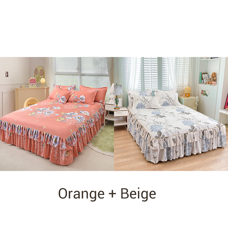 ⏳Limited-time 49% off⏰3-Piece Ruffled Bed Skirt Set🛏️