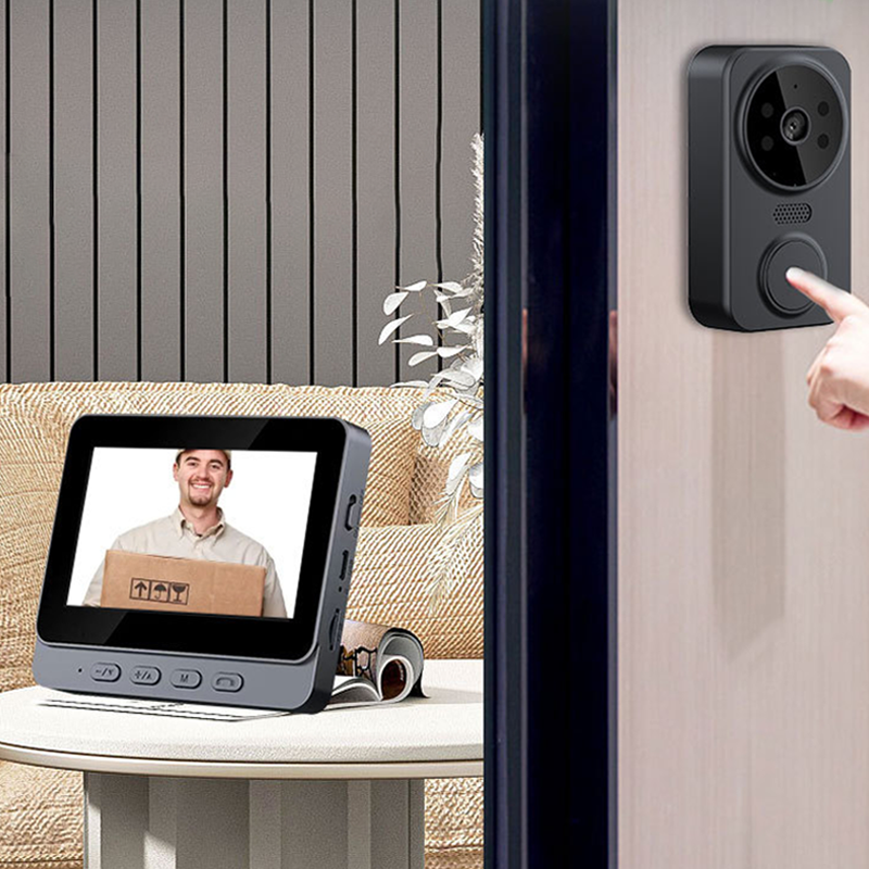 Wireless Video Doorbell with Monitor