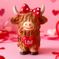 Valentine's Day Highland Cow Couple Figurines
