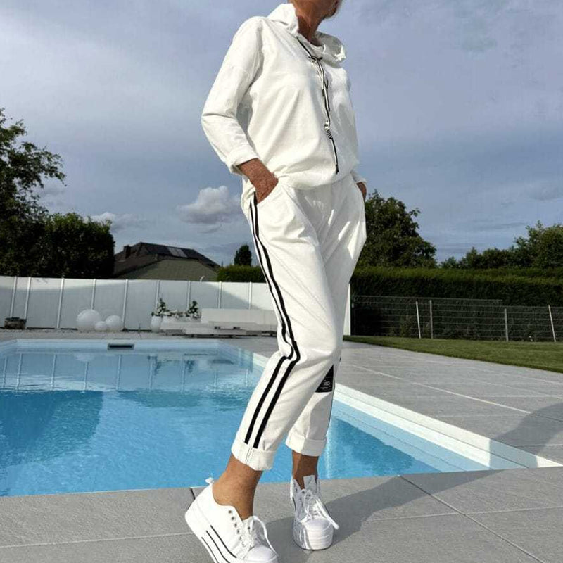 🔥Hot Sale Deals-Women’s Hooded Jacket & Drawstring Pants Set