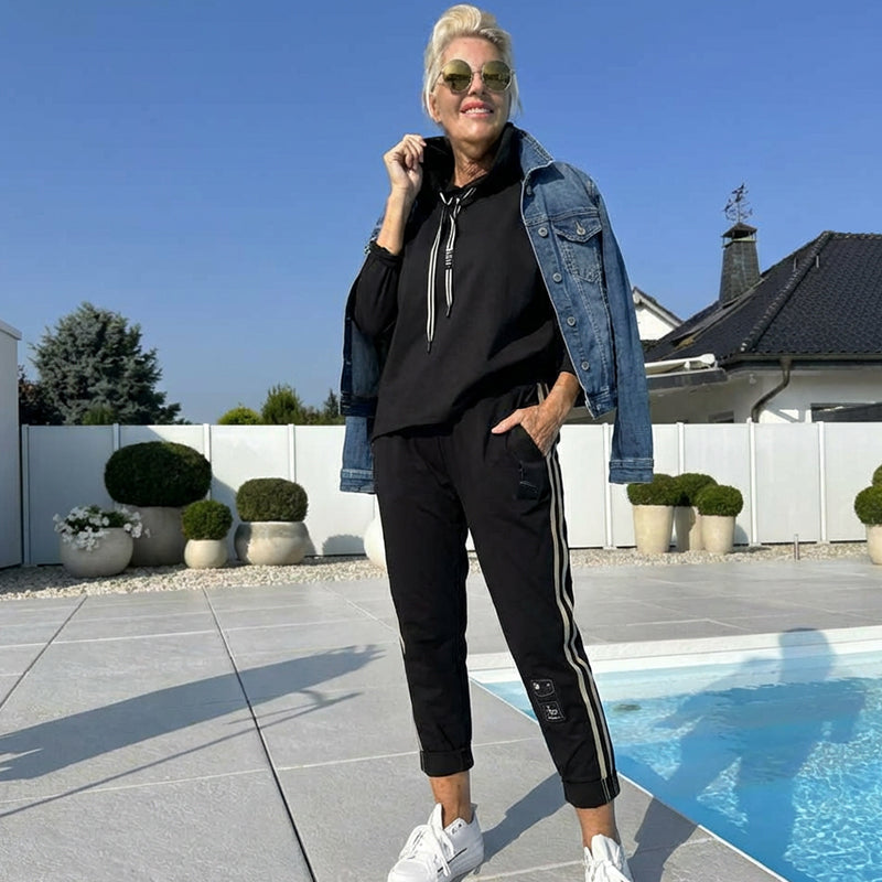 🔥Hot Sale Deals-Women’s Hooded Jacket & Drawstring Pants Set