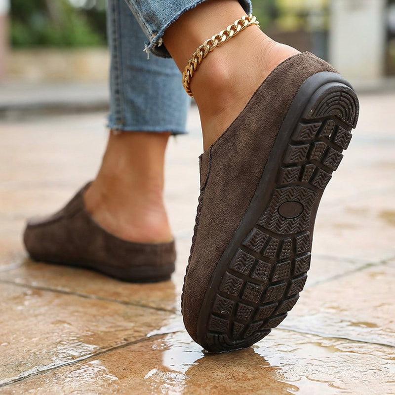 Women's Wide Closed-Toe Mule Slippers