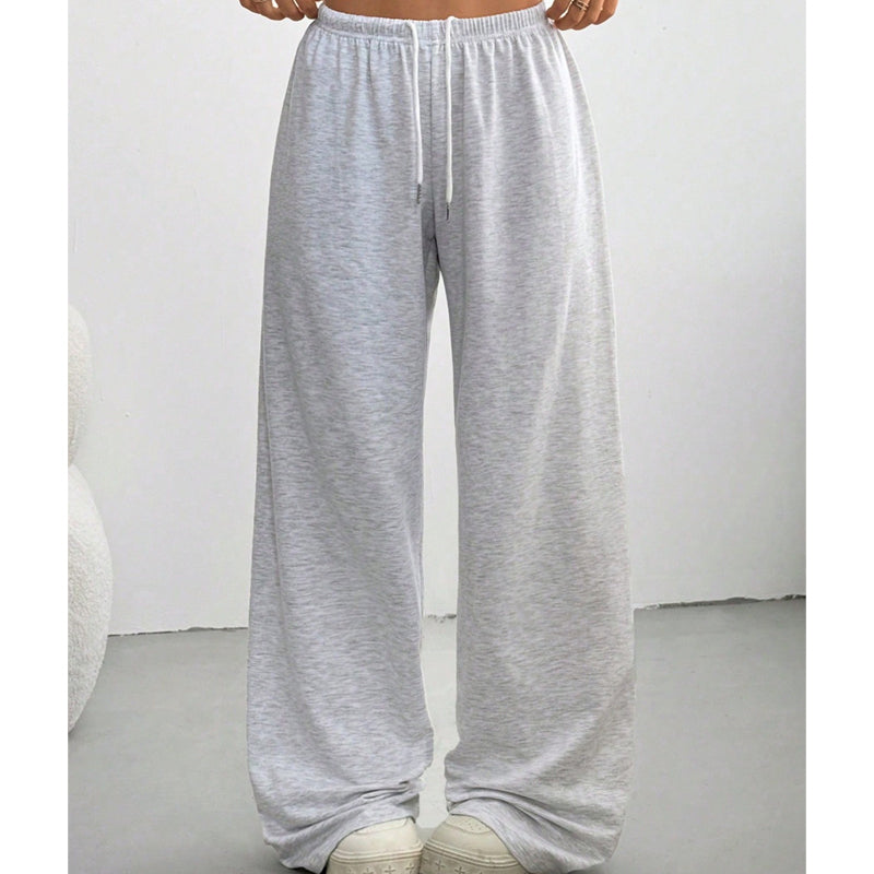 Women's Casual Wide-Leg Sweatpants with Drawstring