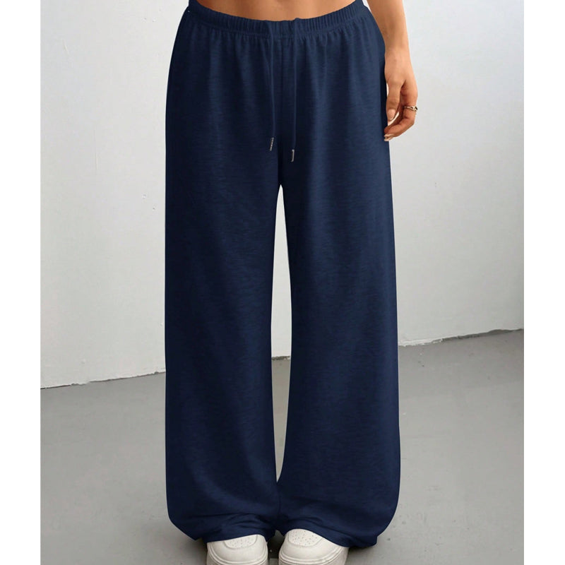 Women's Casual Wide-Leg Sweatpants with Drawstring