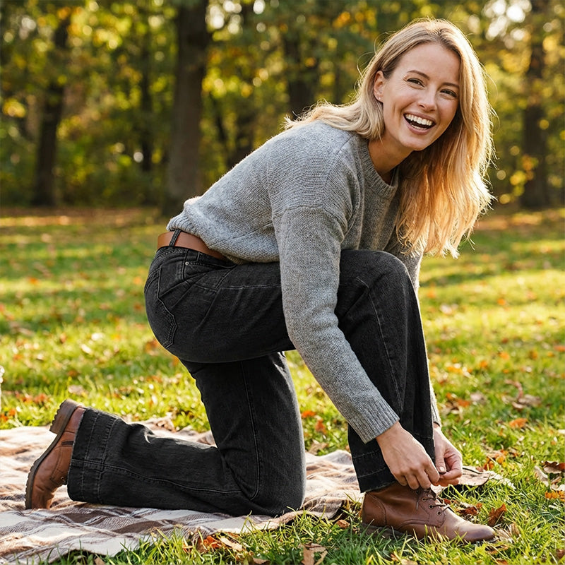✨🔥Women's Retro Flare Jeans with Pockets👖