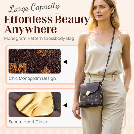 🎁2026 New Arrivals 49% OFF💥Women's Monogram Pattern Crossbody Bag