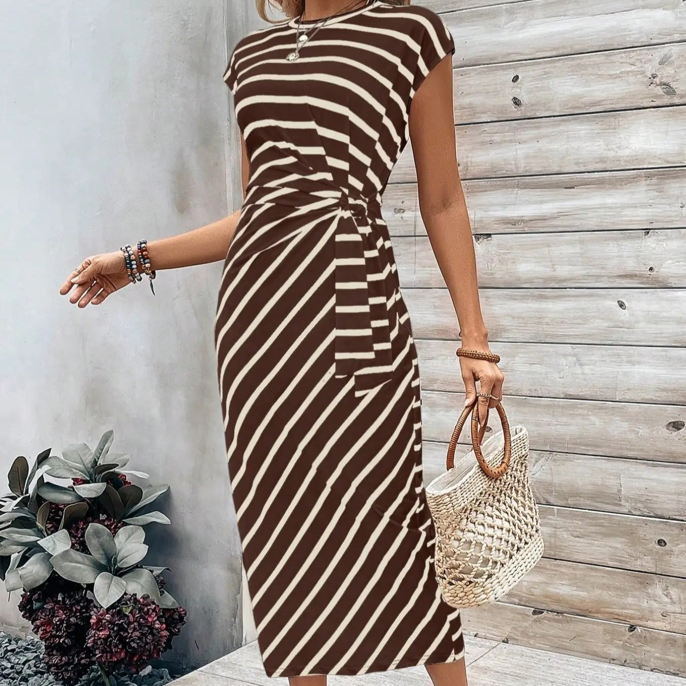 🔥LAST DAY SALE 49% OFF!!💕Women's Elegant Tie Waist Dress