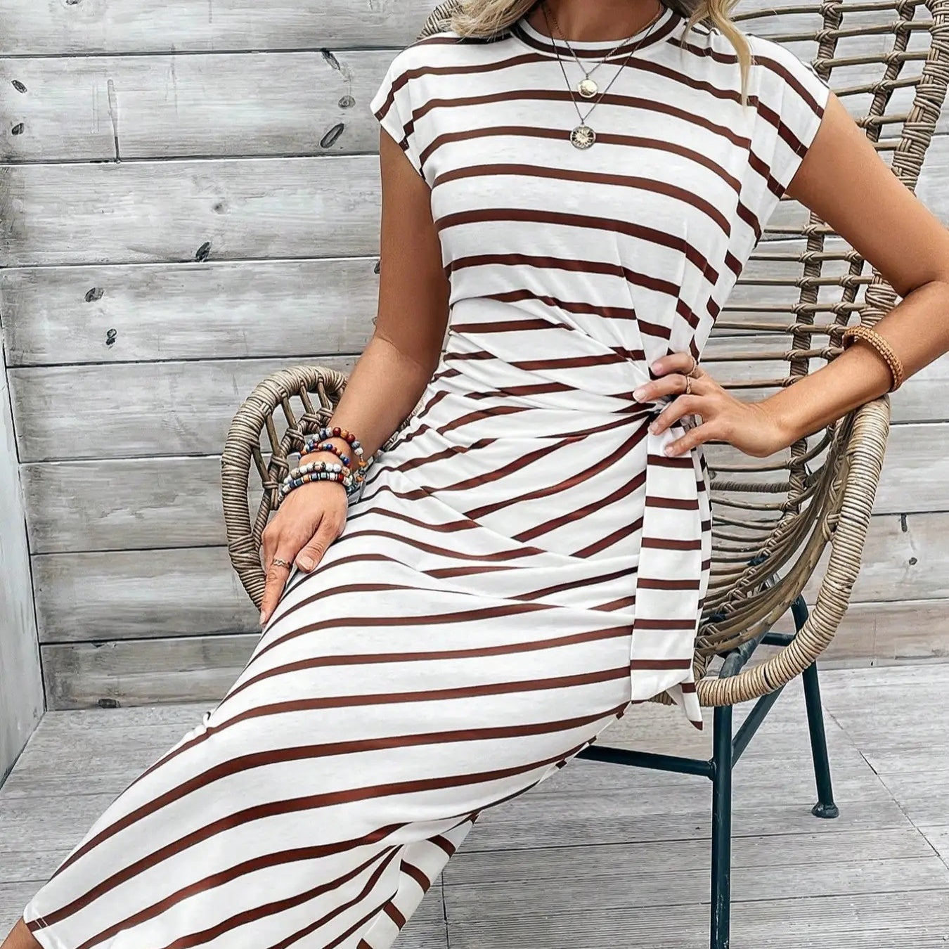 🔥LAST DAY SALE 49% OFF!!💕Women's Elegant Tie Waist Dress