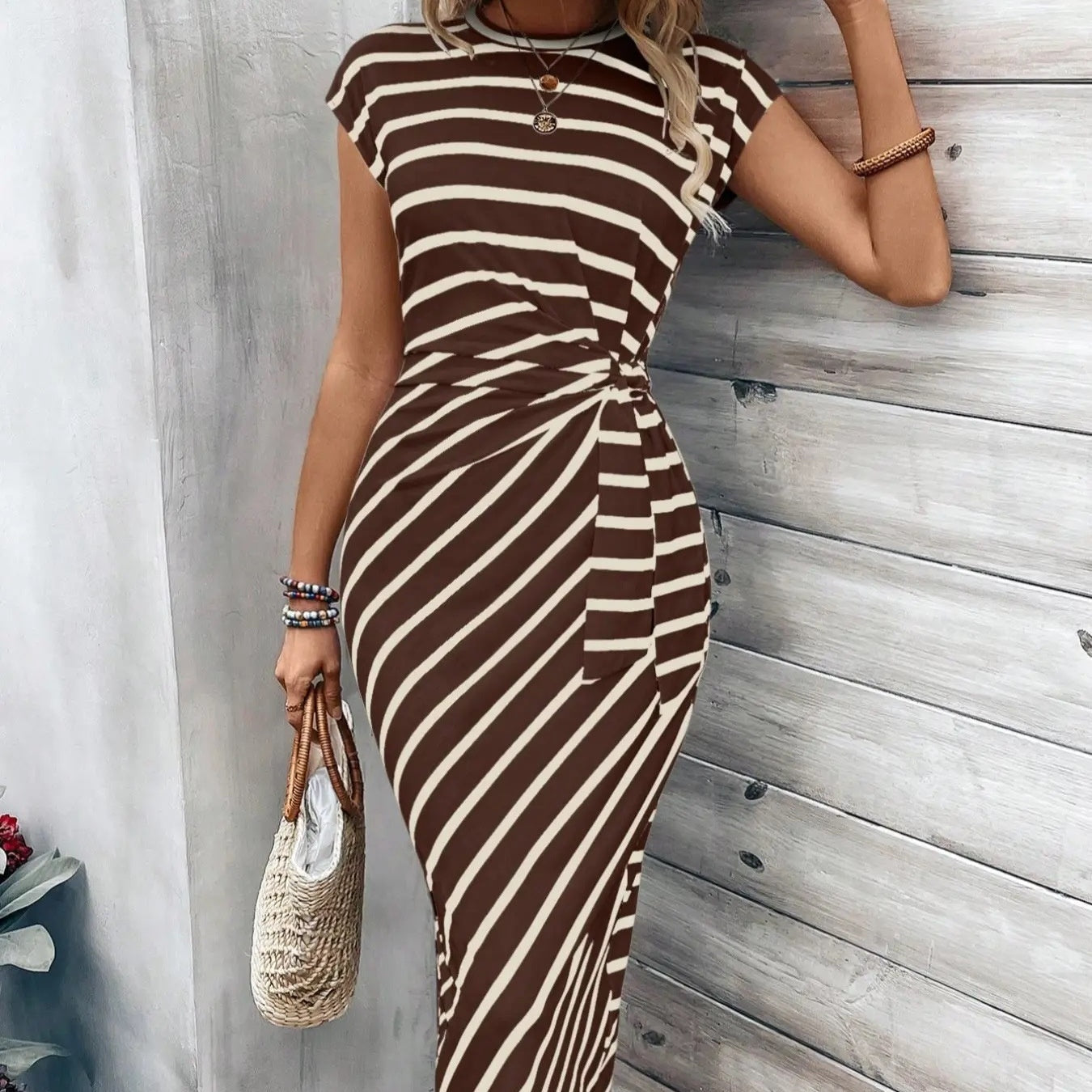 🔥LAST DAY SALE 49% OFF!!💕Women's Elegant Tie Waist Dress