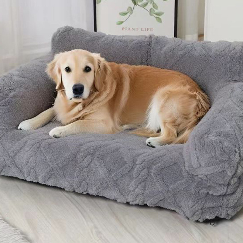 ✨🔥Plush Calming Pet Sofa Bed with Removable Cover🛋️
