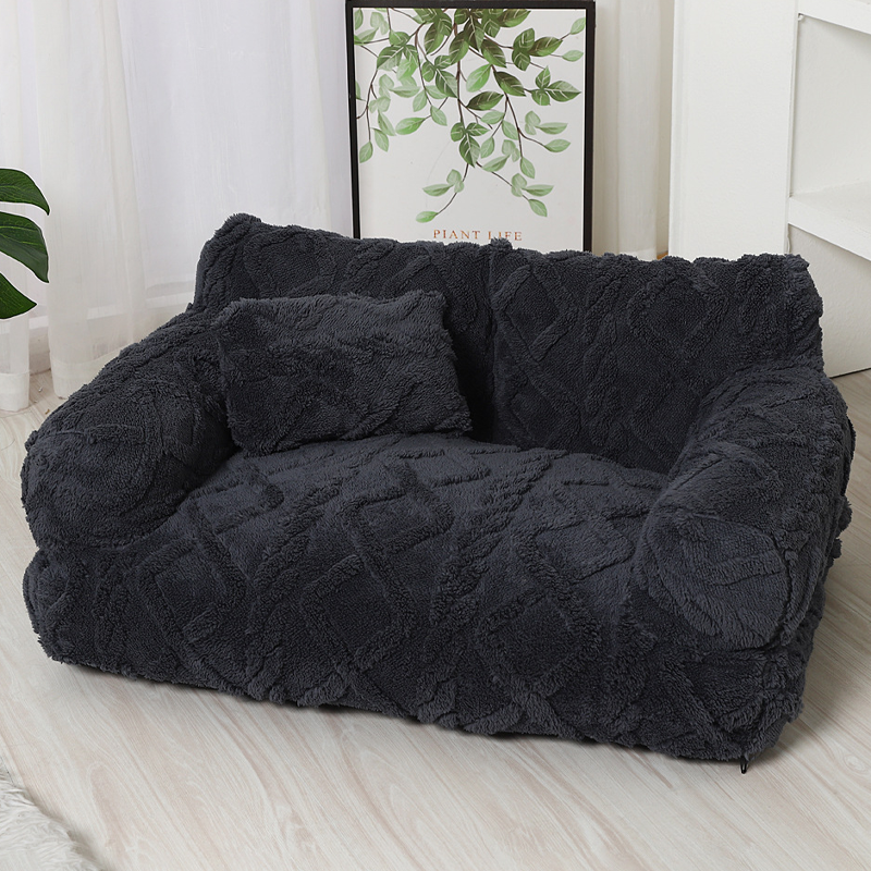 ✨🔥Plush Calming Pet Sofa Bed with Removable Cover🛋️