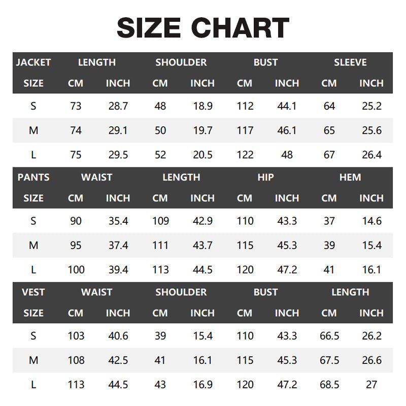 👔 60% OFF NOW! 🕴️ Men's Slim-Fit 3-Piece Suit Set – Tailored Fit, Premium Fabric & Perfect for Formal Occasions 🤵