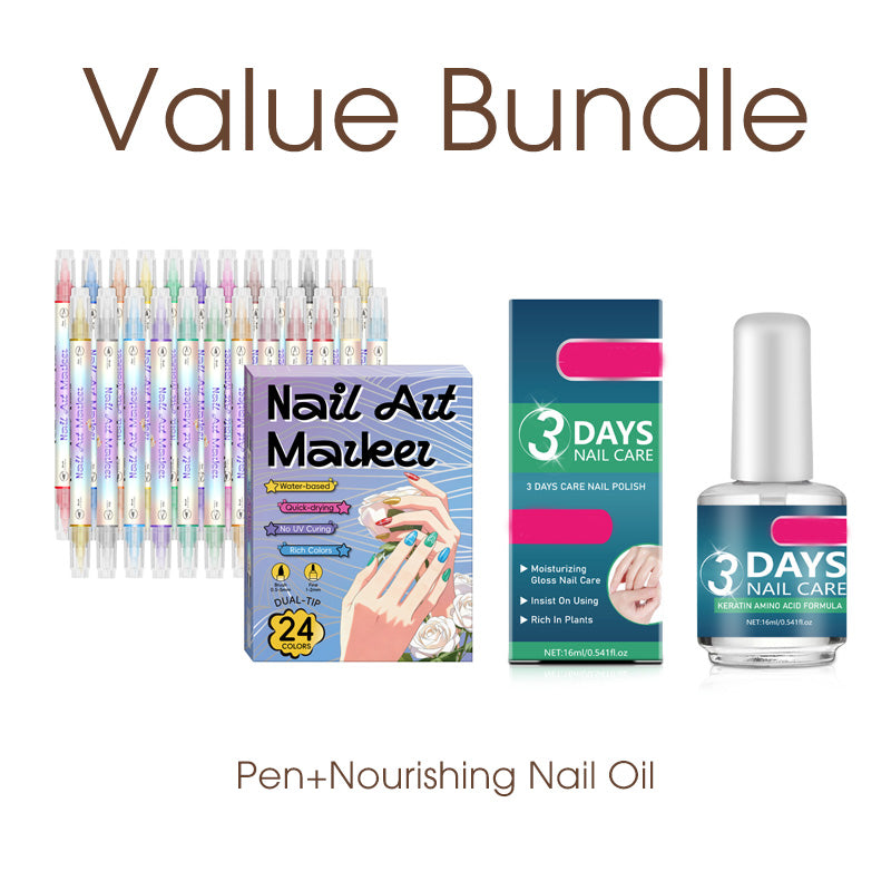 ✨Dual-Tip Nail Art Marker Pen Set