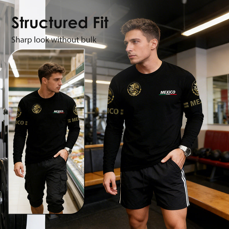 Men's Crew Neck Long Sleeve T-Shirt