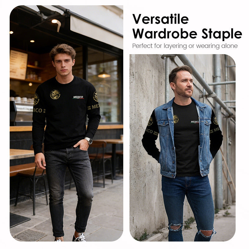 Men's Crew Neck Long Sleeve T-Shirt