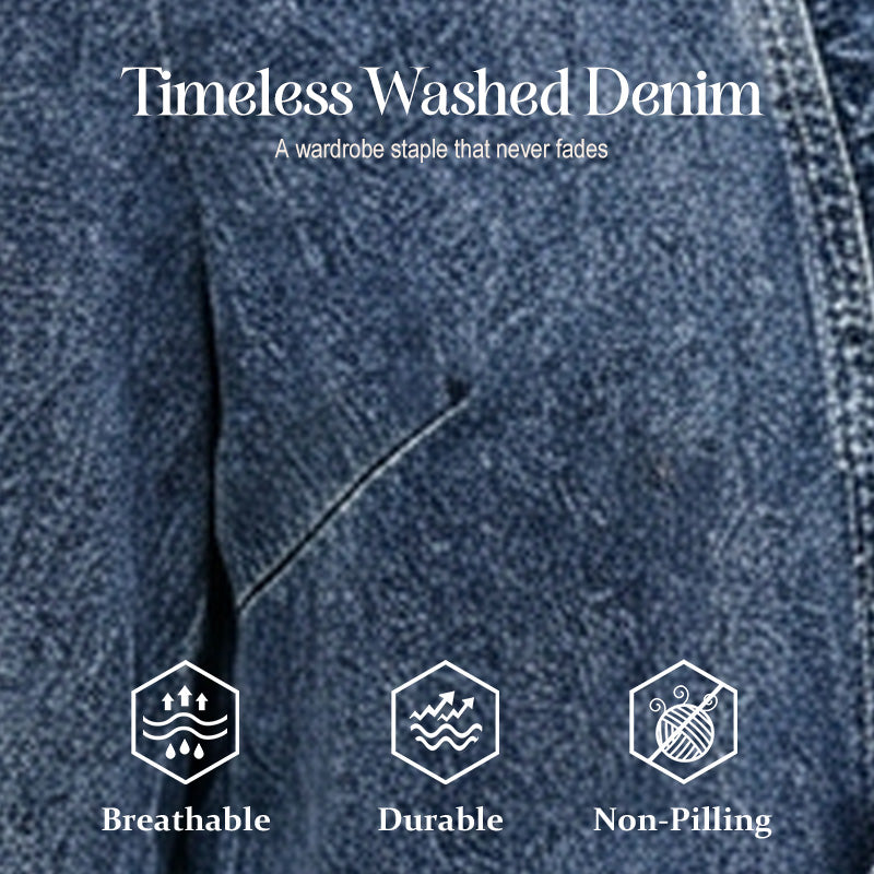 🧥 50% OFF NOW! 🌸 Women's Ruffle Trim Open-Front Denim Jacket – Lightweight & Feminine – Versatile & Chic 👗