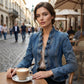 🧥 50% OFF NOW! 🌸 Women's Ruffle Trim Open-Front Denim Jacket – Lightweight & Feminine – Versatile & Chic 👗