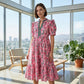⏳Limited-time 50% off⏰Women's Floral Print Puff Sleeve Maxi Dress👗