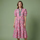 ⏳Limited-time 50% off⏰Women's Floral Print Puff Sleeve Maxi Dress👗