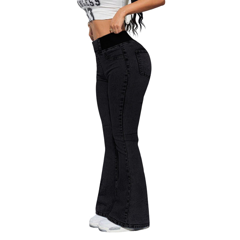 🥳2026 HOT SALE🥳💞50K+ SOLD!👵👖 50% OFF! High-Waist Stretch Flare Jeans – Gentle tummy control, comfy stretch. Flattering flare leg. Perfect for daily wear. 🌸✨