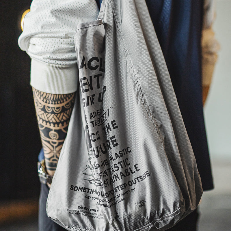 Ultra-Light Foldable Tote Bag with Wide Strap