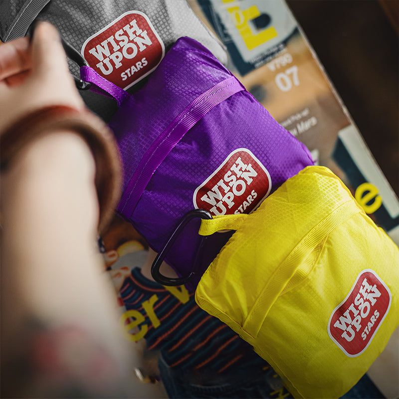 Ultra-Light Foldable Tote Bag with Wide Strap