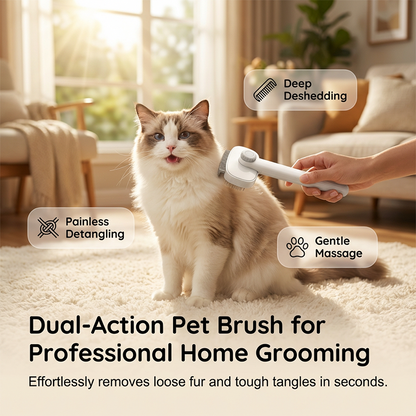 🐾 Pet Grooming Combo with Easy-Release Button – Safe, Comfortable & Hassle-Free Grooming ✨🛁