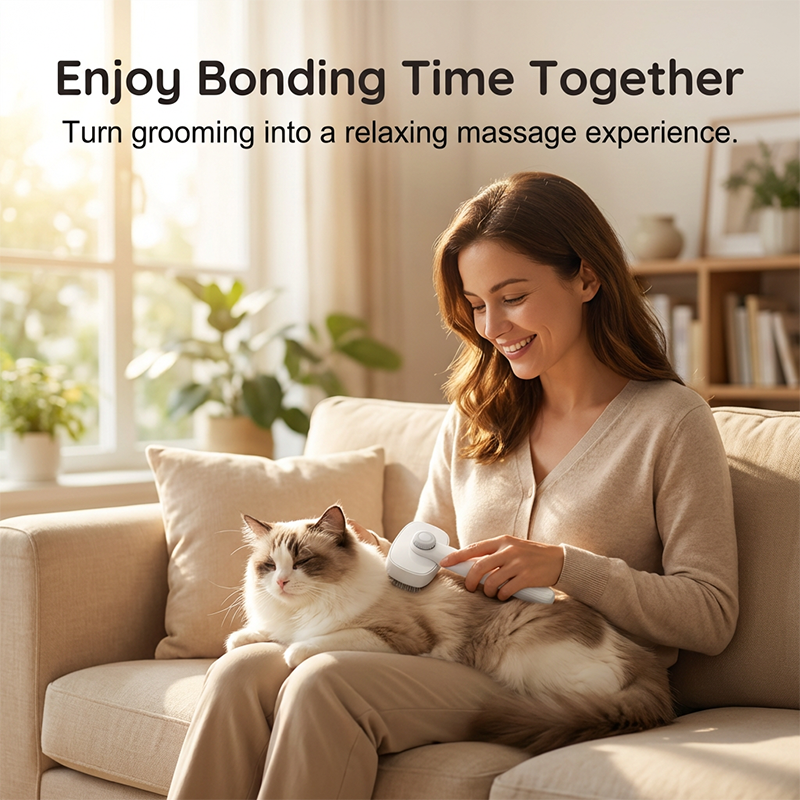 🐾 Pet Grooming Combo with Easy-Release Button – Safe, Comfortable & Hassle-Free Grooming ✨🛁