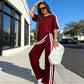 ⏳Limited-time 50% off⏰Women's Striped Top & Wide-Leg Pants Set👚👖