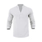 Autumn Casual Henley T-Shirt for Men 