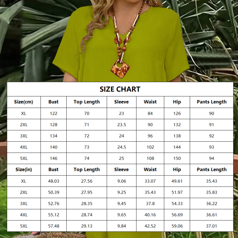 🔥💐LAST DAY SALE 70%OFF!!💕Women's Casual Short Sleeve Top & Wide Leg Pants Set