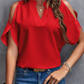 🥳2026 HOT SALE🥳💞50K+ SOLD!☀️👗 50% OFF! Women’s Flutter Sleeve Cold Shoulder Top – Silky soft fabric, flowing silhouette. Perfect with jeans or skirts. White, black, red, pink, blue & orange. Your summer essential. 🌿✅