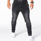⏰  💖Black Friday Mega Deal – 50% off!💖Men's Slim-Fit Denim Joggers with Zipper Pockets