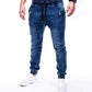 ⏰  💖Black Friday Mega Deal – 50% off!💖Men's Slim-Fit Denim Joggers with Zipper Pockets