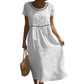 Summer Casual Round-Neck Lace Dress