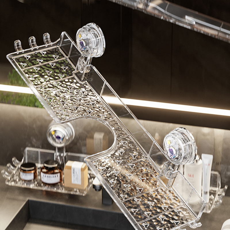 🔥 No-Drill Sink Shelf – Strong Suction Cup, Easy Install in Seconds 🧽✨
