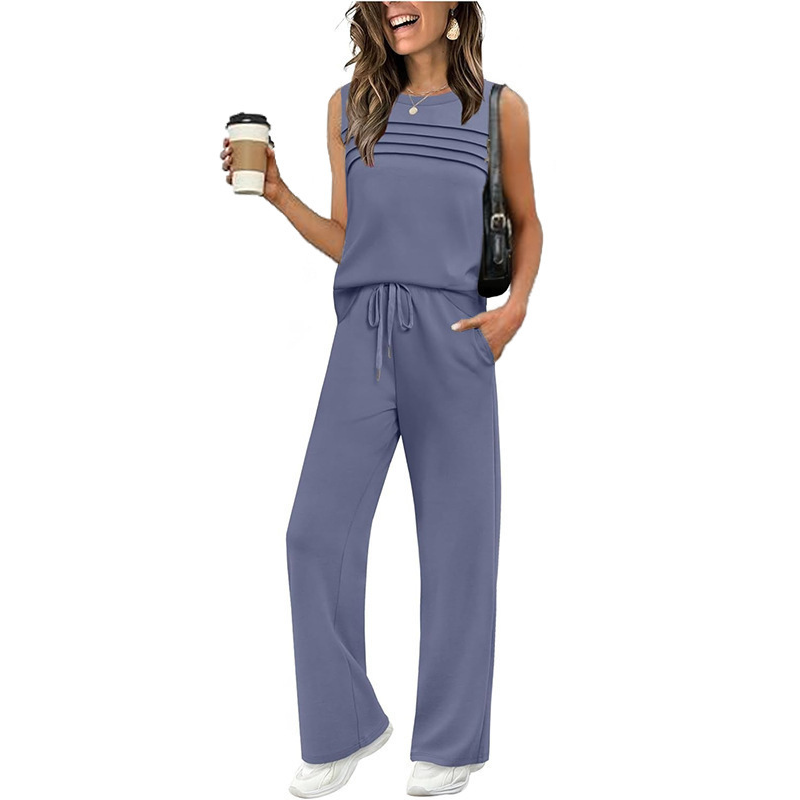 💗LAST DAY SALE 60% OFF⚡50K+ SOLD💕Women's Sleeveless Top & Drawstring Pants Set☀️Lounge Wear Set❤️