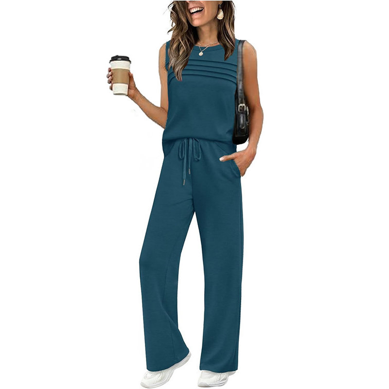 💗LAST DAY SALE 60% OFF⚡50K+ SOLD💕Women's Sleeveless Top & Drawstring Pants Set☀️Lounge Wear Set❤️