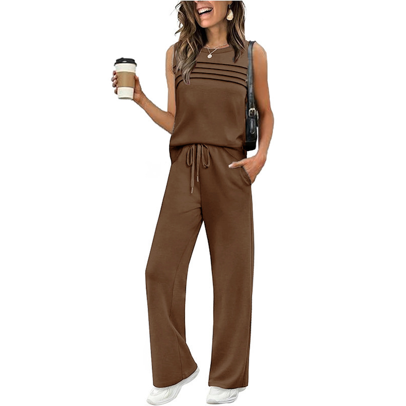 💗LAST DAY SALE 60% OFF⚡50K+ SOLD💕Women's Sleeveless Top & Drawstring Pants Set☀️Lounge Wear Set❤️
