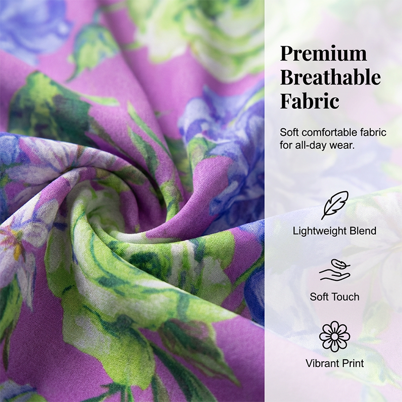 🎁2026 New Arrivals 50% OFF💥Women's Floral V-Neck Ruffle Hem A-Line Dress💐👗