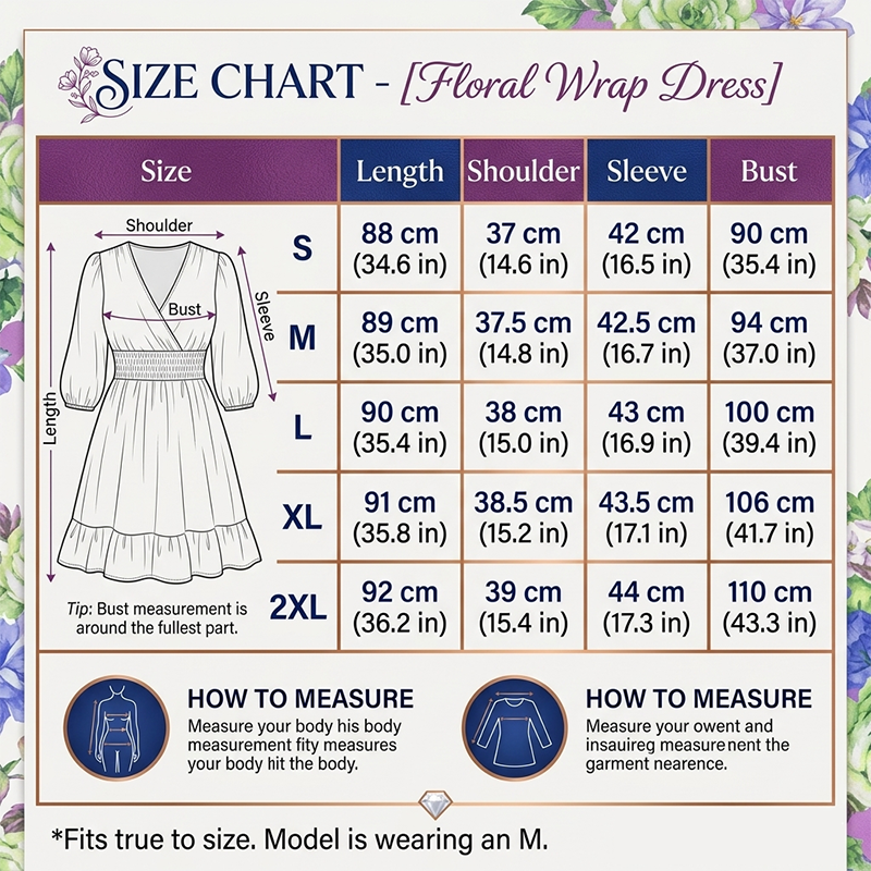 🎁2026 New Arrivals 50% OFF💥Women's Floral V-Neck Ruffle Hem A-Line Dress💐👗